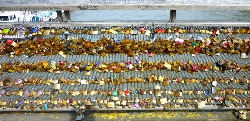 Parisian love locks - not everyone is lonely! 